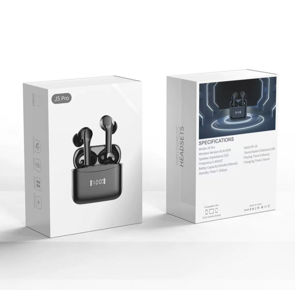 AI Smart Translation Bluetooth Earphones: Active Noise Cancellation (ANC), Supports Multilingual Real-Time Interpretation.