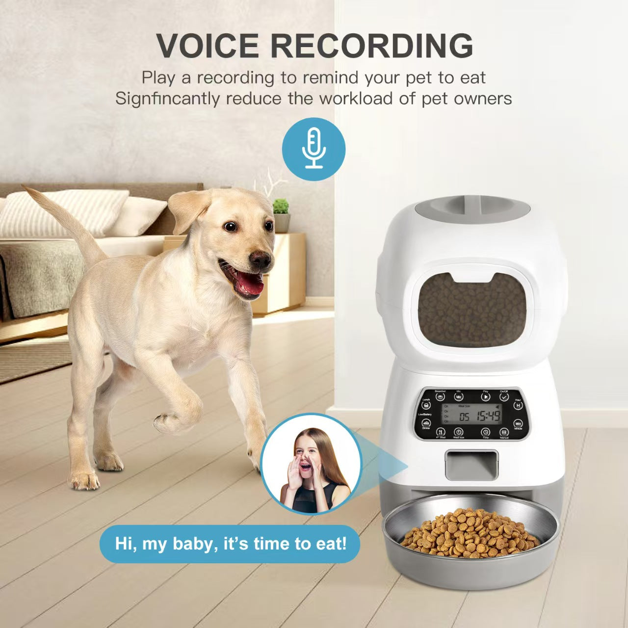 3.5L Smart WiFi Automatic Feeder for Cats and Dogs
