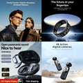 4-in-1 Smart Fashion & Audio Bundle: G3 Smart Glasses + Smart Ring + Open-Panoramic Sound Earbuds + 4K Action Camera (Future at Your Fingertips)